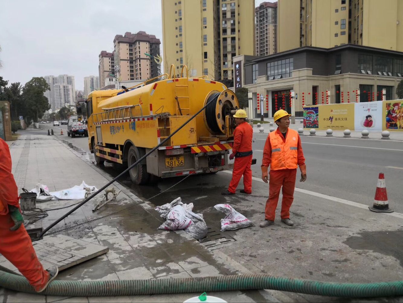 罗湖排污管道清淤-管道清洗